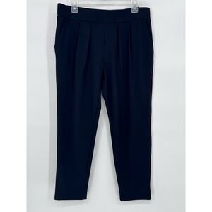 NWT Womens Modern Ambition Pants Size L Black Pleated Ponte Pull On  Career